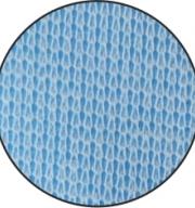 Ess-Schürze mit Klettverschluss PVC/PE Blau